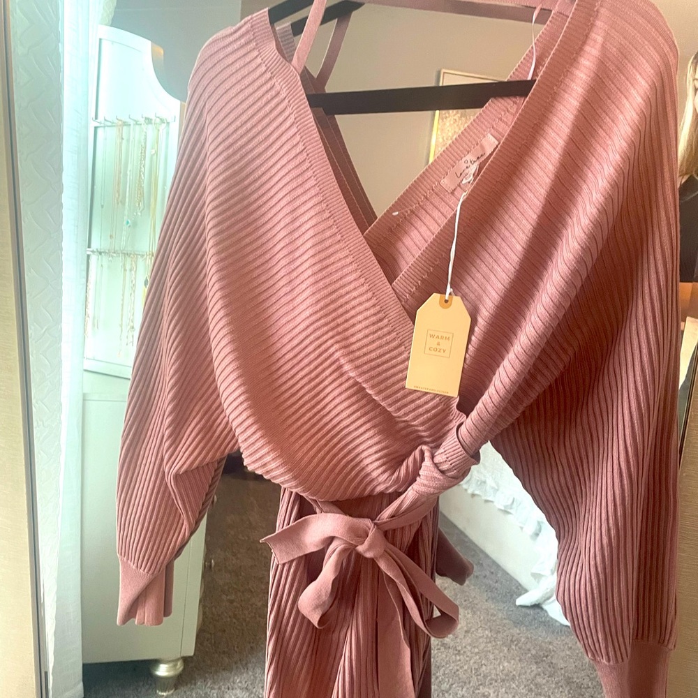 Mauve sexy sweater dress brand new